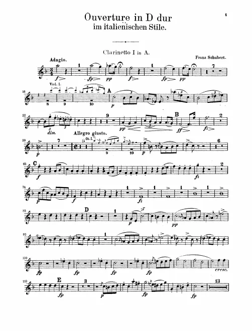 Clarinet 1, 2 (A)
