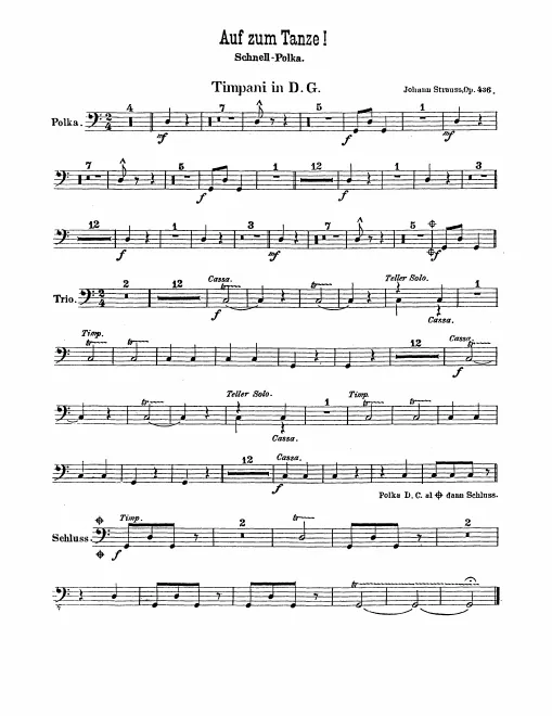 Timpani/Bass Drum, Snare Drum