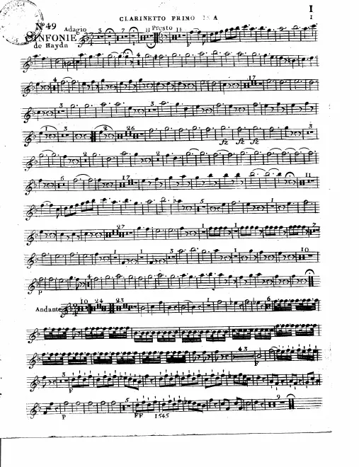 Clarinet 1, 2 (A)