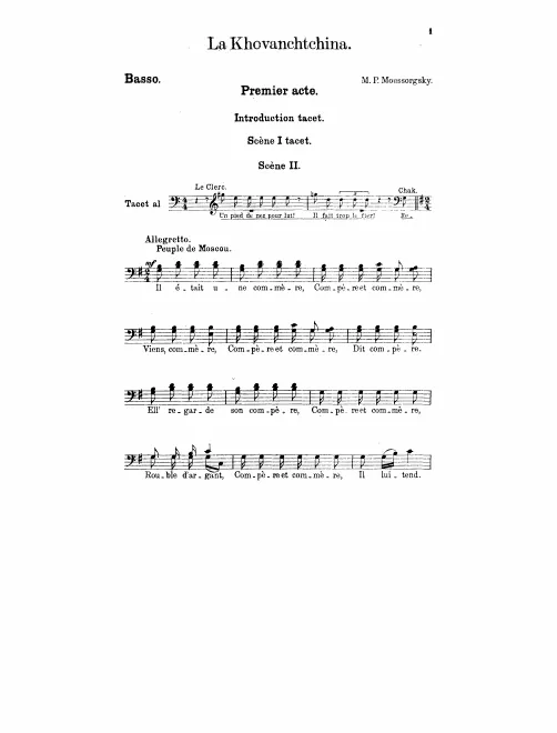 Basses (Chorus)