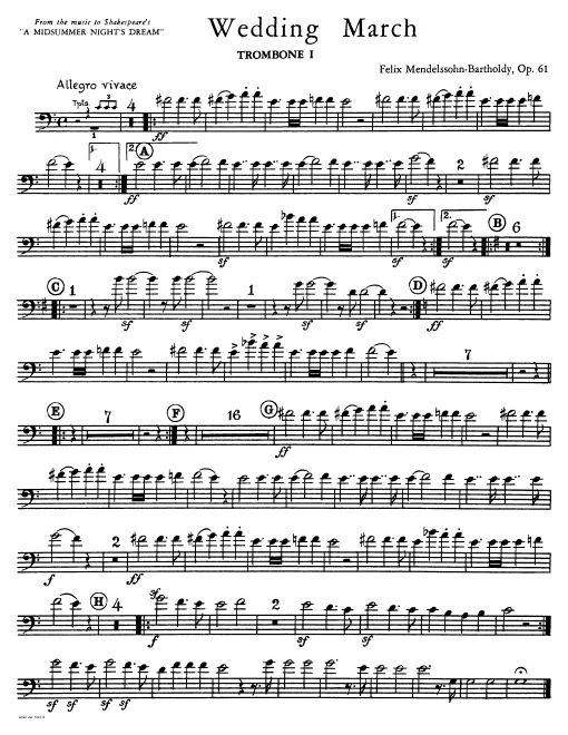 Trombone 1, 2 (Bass Clef; Alto, Tenor), 3, Ophicleide