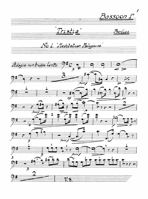 Bassoon 1, 2, 3, 4