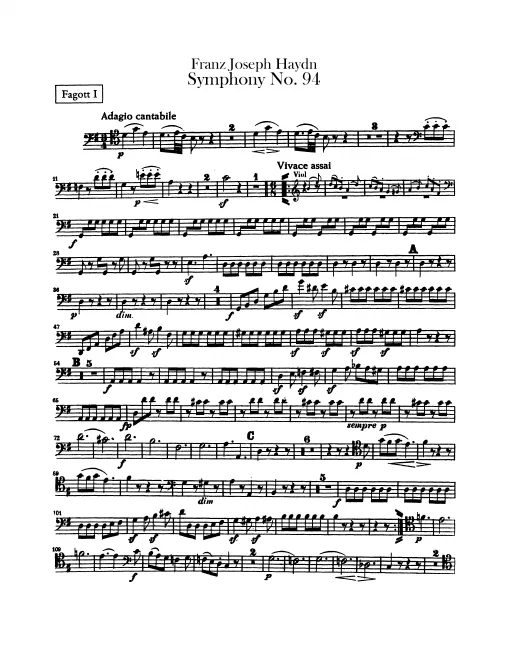 Bassoon 1, 2