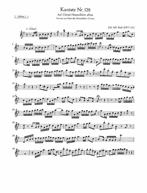 Oboe 1, 2, Oboe da caccia (English Horn)/Oboe d'amore