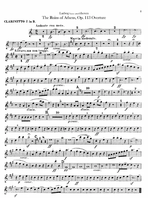 Clarinet 1, 2 (B)