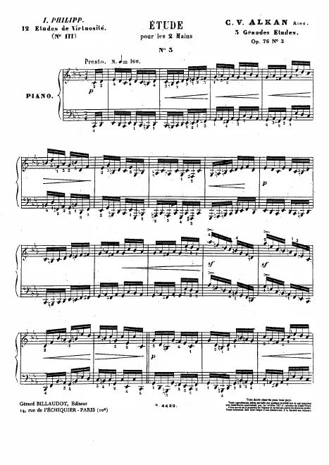 3. Etude pour les deux mains