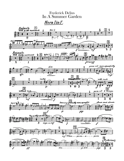 Horn 1, 2, 3, 4 (F)