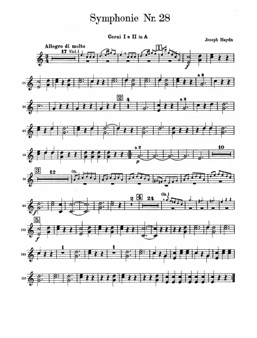Horn 1, 2 (A)