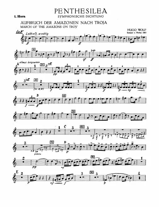 Horn 1, 2, 3, 4 (F)