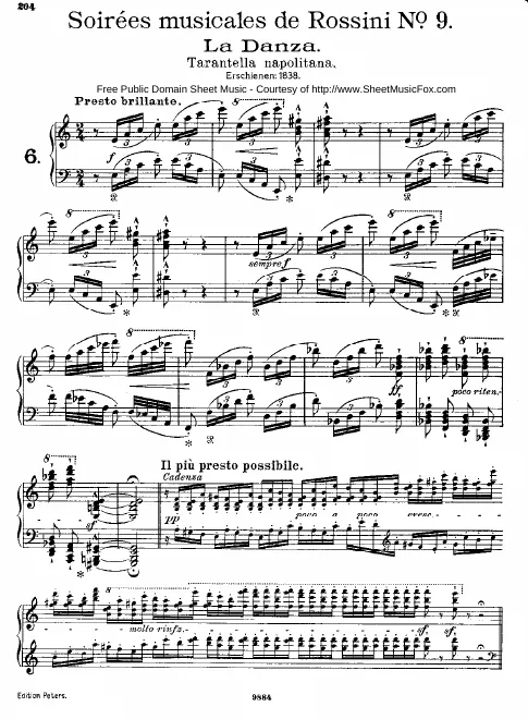 9. La danza (S.424/9)
