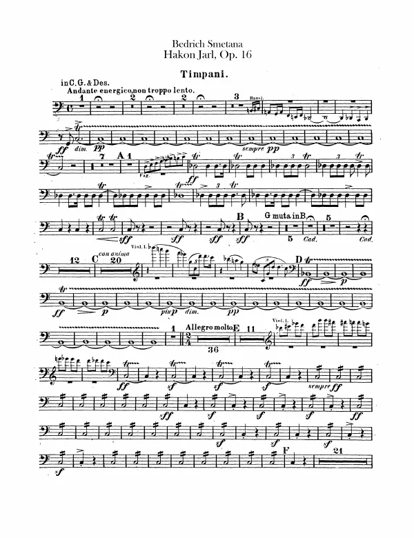 Timpani, Triangle, Bass Drum / Cymbals