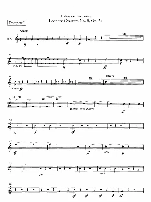 Trumpet 1 (E, C), 2 (C)