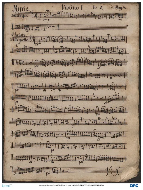 Violins I (colour scan)
