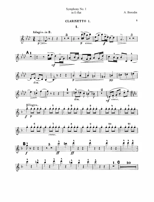 Clarinet 1, 2 (B/A)