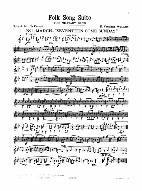 Solo Cornet/Cornet 1, 2, Trumpets 1/2 (B)