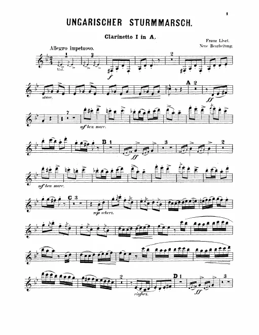 Clarinet 1, 2 (A)