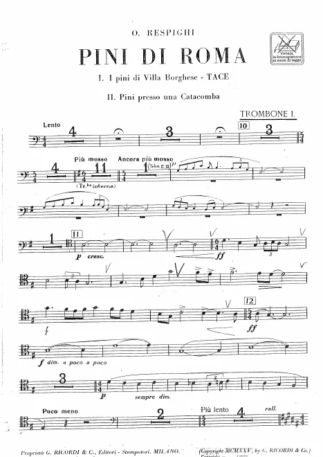 Trombone 1, 2, 3, Tuba