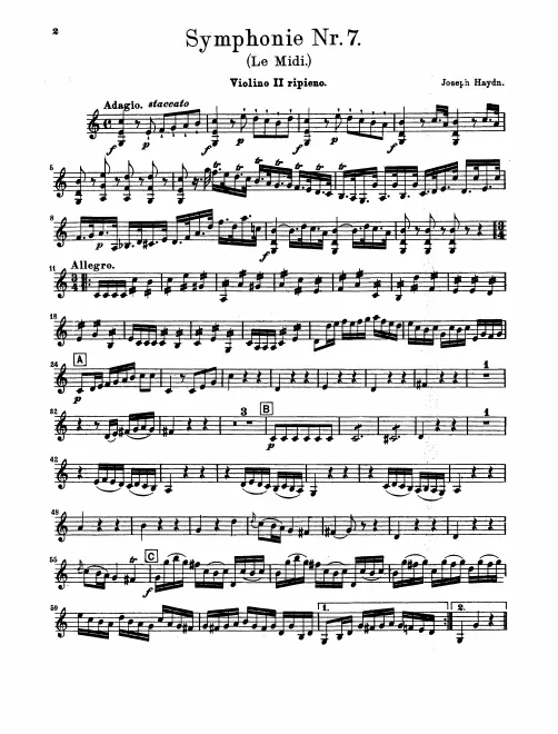 Violins II (Ripieno)