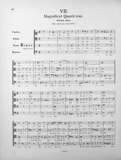 Magnificat Quarti toni (odd verses)