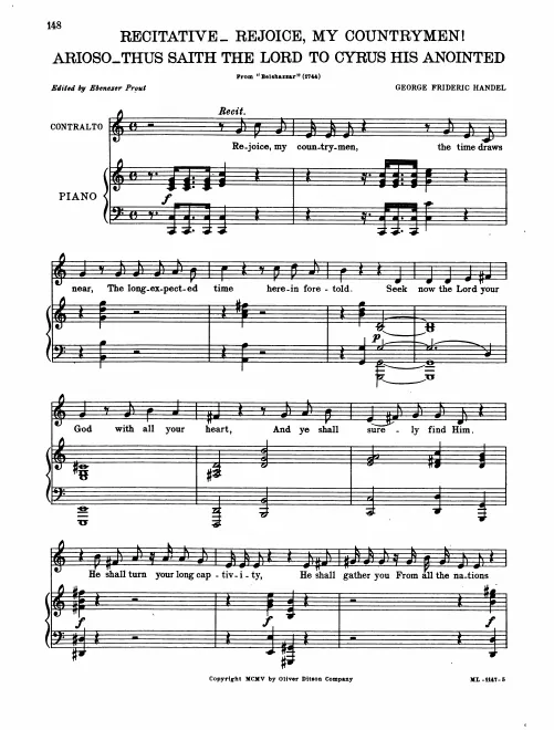 Recitative and Arioso: Thus saith the Lord