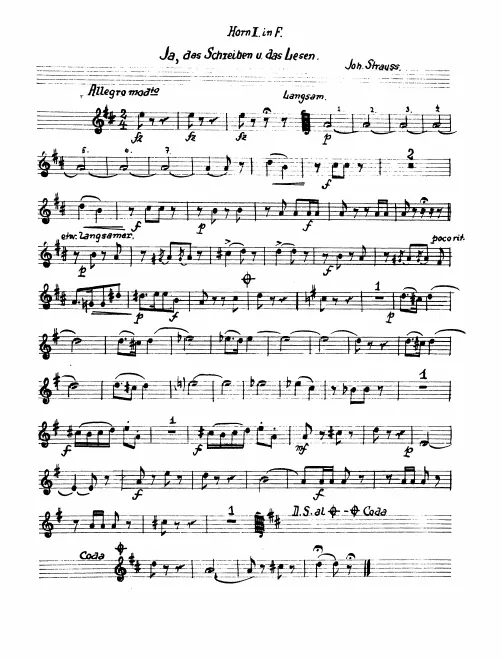 Horn 1, 2, 3, 4 (F)
