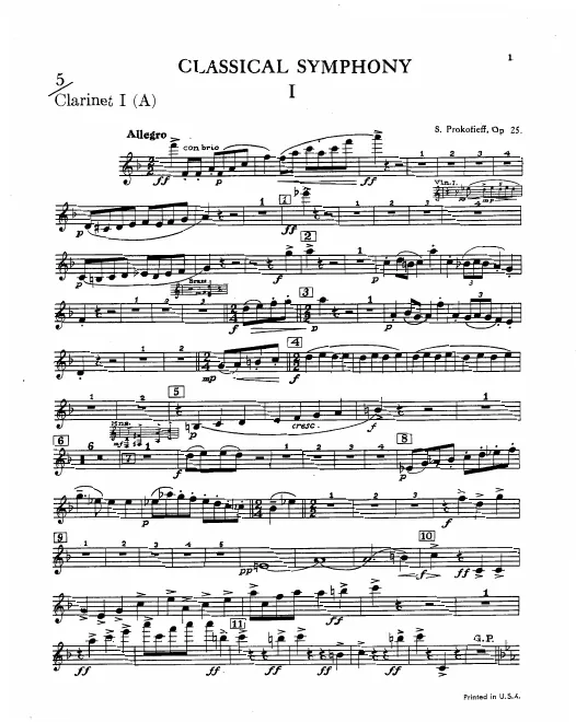 Clarinet 1, 2 (A)