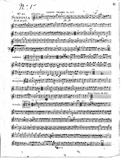 Horn 1, 2 (E)