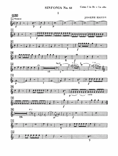 Horn 1, 2 (D/A alto)