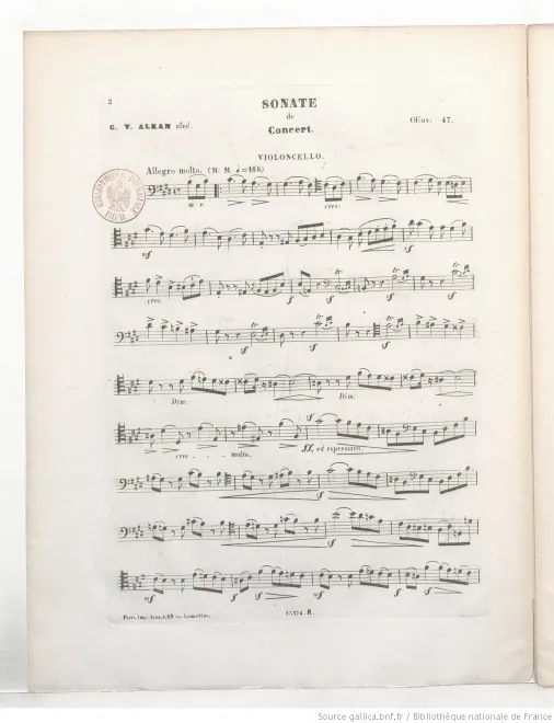 Cello Part (Grayscale)