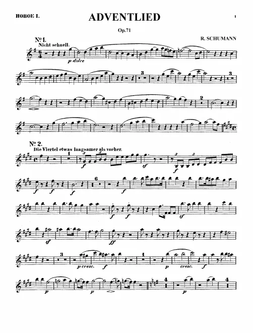 Oboe 1, 2