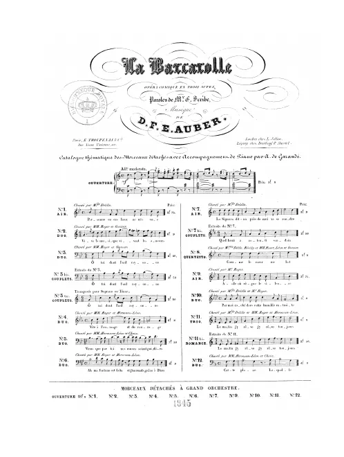No.2, Duo: "Vive la musique" (C major)