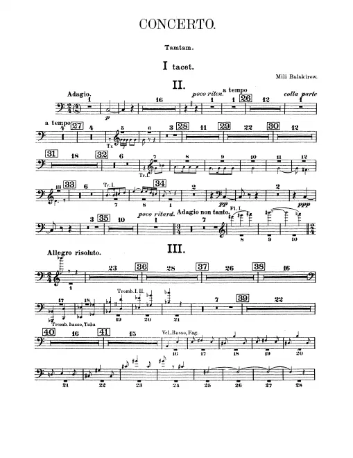 Tam-Tam, Cymbals, Triangle