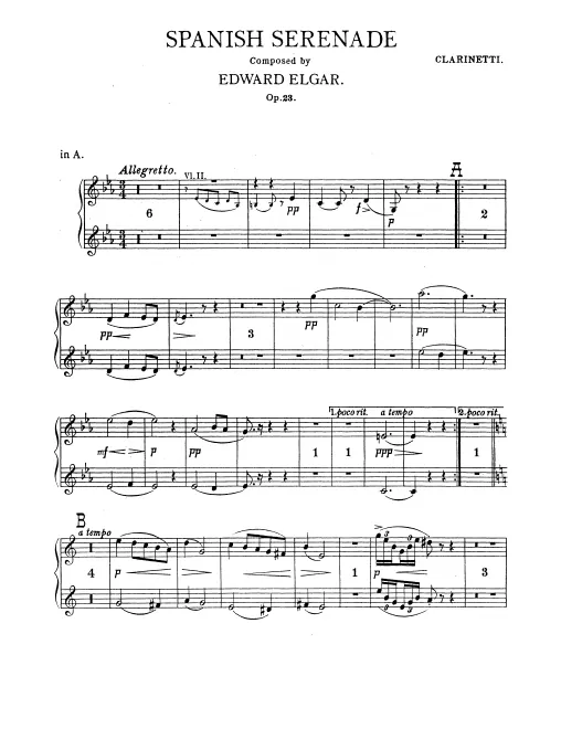Clarinet 1, 2 (A)