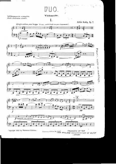 Cello Part