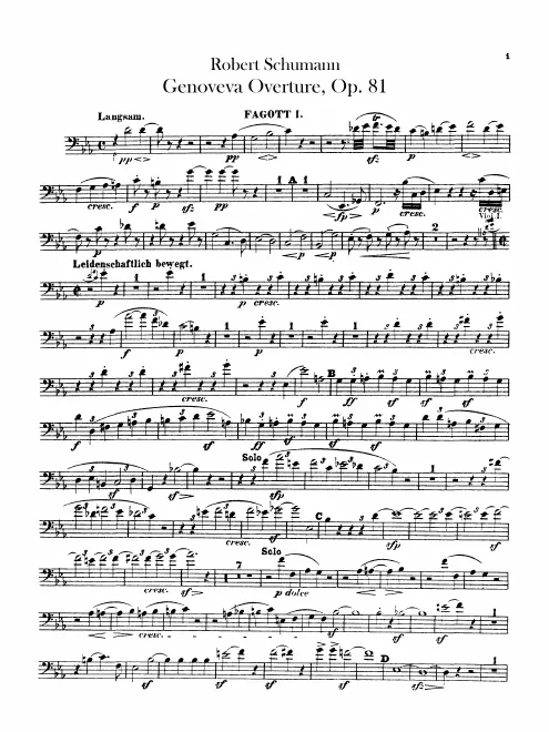 Bassoon 1, 2