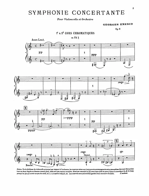 Horn 1/2, 3/4 (F)