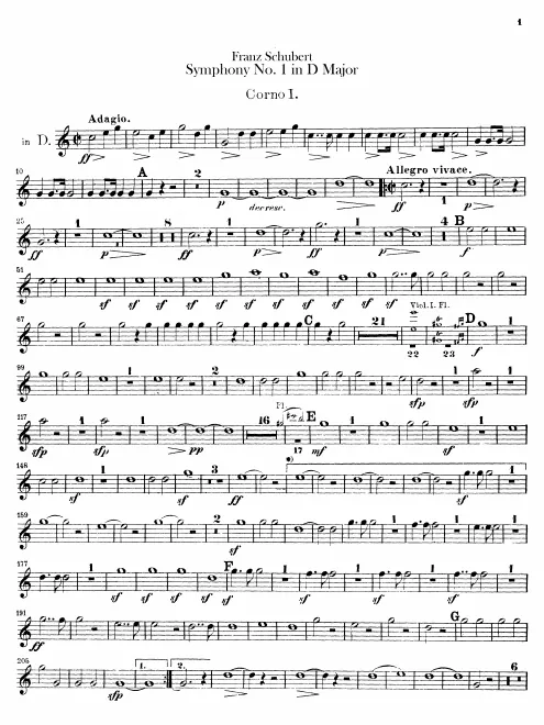 Horn 1, 2 (D, G)