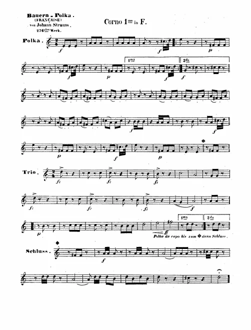 Horn 1, 2, 3, 4 (F)