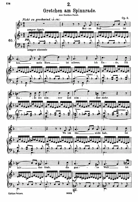 Complete Score (original/high voice, )