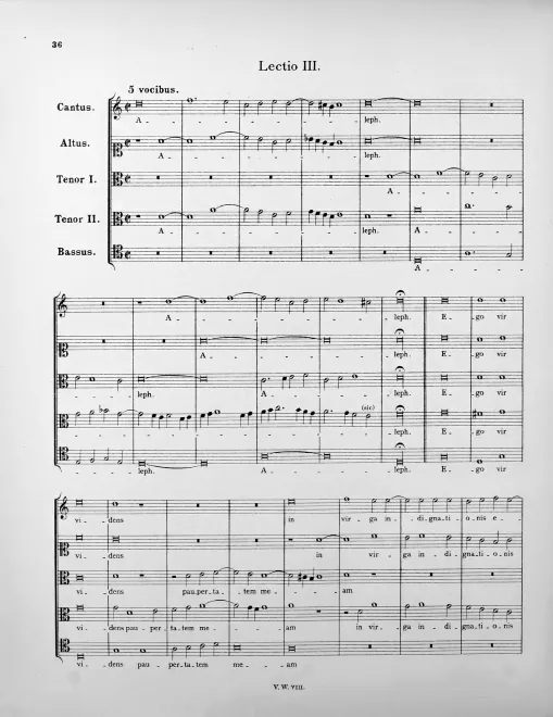 Complete Score (extended version in Capella Sistina, MS 186)
