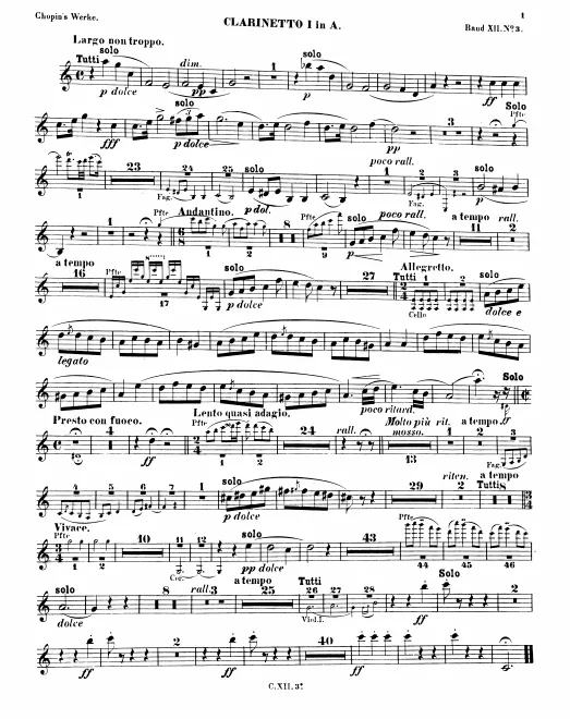 Clarinet 1, 2 (A)