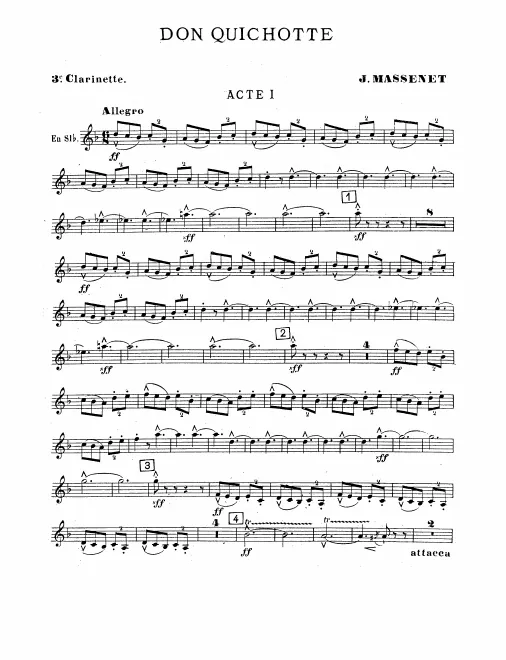 Clarinet 3 (A/B♭)/Bass Clarinet (A)