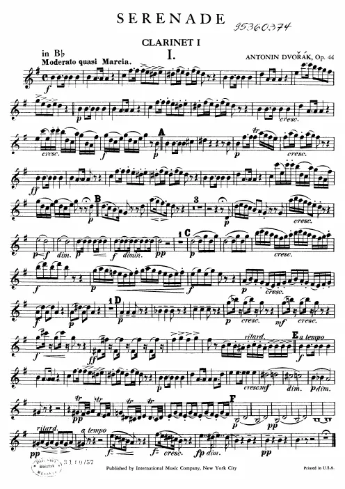 Clarinet 1 (B, A)