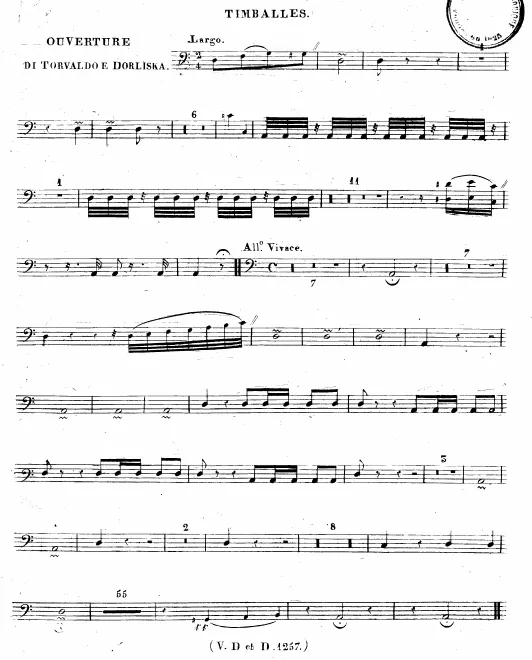 Timpani, Bass drum