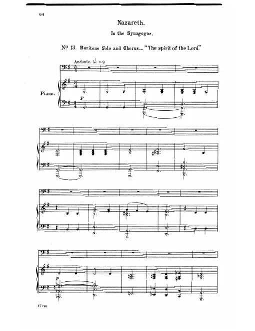 13. The Spirit of the Lord Is Upon Me - No. 13 Baritone Solo
