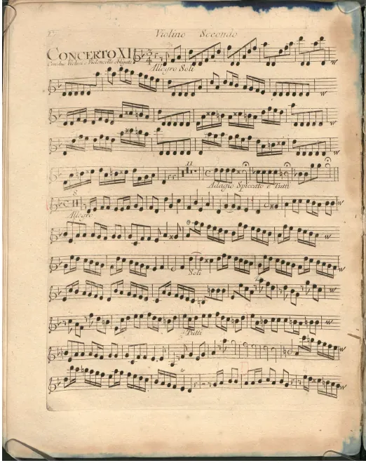 Violins II (solo and ripieno)