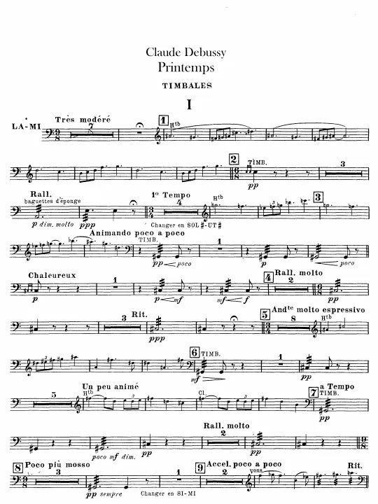 Timpani, Cymbals/Triangle/Snare Drum