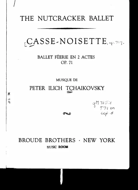 Title Page, Contents, Instrumentation, and Overture