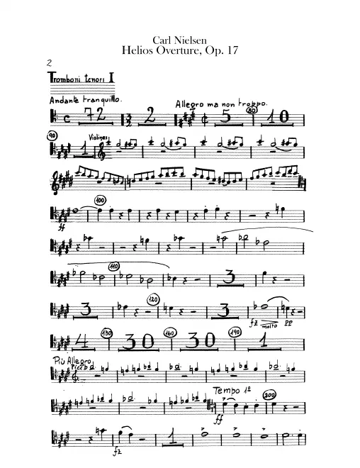 Trombone 1, 2, 3, Tuba