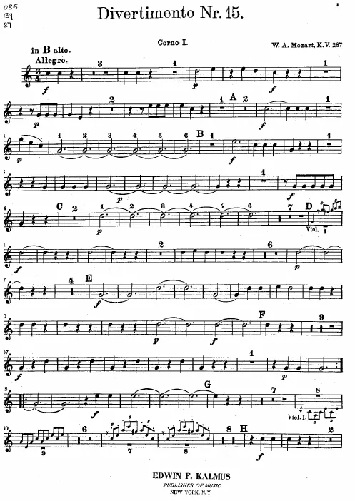 Horn 1 (B alto/F)